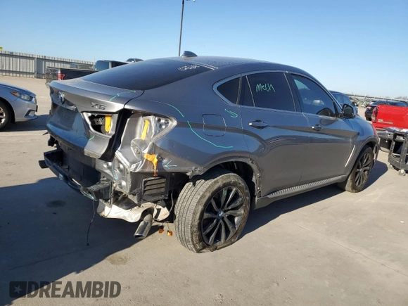 2016 BMW X6 sDrive35i with VIN 5UXKU0C50G0F92208, listed as a Copart auction lot 84896154 with 130,730 mi miles and Salvage Title. Bid and sale history available at carsss.com. Image 3.