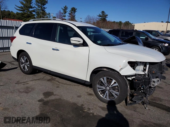 2017 Nissan Pathfinder SV with VIN 5N1DR2MM5HC666793, listed as a Copart auction lot 51924315 with 167,309 mi miles and Salvage title. Bid and sale history available at DreamBid. Image 4.
