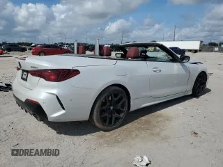 2025 BMW 4 Series 430i with VIN WBA33DB06SCS07578, listed as a Copart auction lot 43114995 with 5,169 mi miles and Salvage title. Bid and sale history available at DreamBid. Image 3.