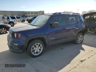 2020 Jeep Renegade Sport z VIN ZACNJBAB5LPL71083, wystawiony jako Copart lot #46604655 z przebiegiem 85 765 mil mil oraz Szkoda całkowita • Salvage title. Historia ofert i sprzedaży dostępna na DreamBid. Obrazek 1.