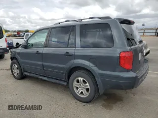 2003 Honda Pilot EX z VIN 2HKYF18563H543125, wystawiony jako Copart lot #56541455 z przebiegiem 241 804 mil mil oraz Szkoda całkowita • Salvage title. Historia ofert i sprzedaży dostępna na DreamBid. Obrazek 2.