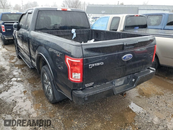 2015 Ford F-150 XLT with VIN 1FTEX1EP4FFC17263, listed as a Copart auction lot 46047445 with 120,574 mi miles and Salvage Title. Bid and sale history available at carsss.com. Image 2.