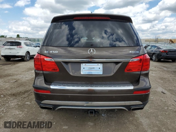 2014 Mercedes-Benz GL 450 with VIN 4JGDF7CEXEA400936, listed as a Copart auction lot 58855325 with 163,358 mi miles and Clean title. Bid and sale history available at DreamBid. Image 6.