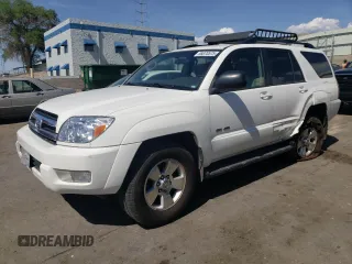 2005 Toyota 4Runner SR5 z VIN JTEBU14RX50062309, wystawiony jako Copart lot #58070575 z przebiegiem 130 971 mil mil oraz Szkoda całkowita • Salvage title. Historia ofert i sprzedaży dostępna na DreamBid. Obrazek 1.