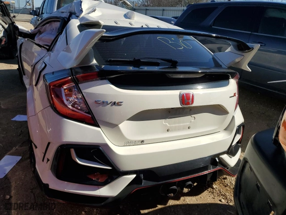 2021 Honda Civic Type R Touring with VIN SHHFK8G75MU201680, listed as a Copart auction lot 85760114 with 0 mi miles and Salvage Title. Bid and sale history available at carsss.com. Image 6.
