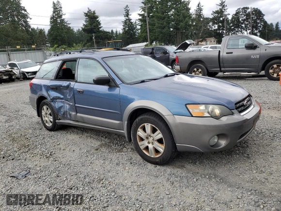 2005 Subaru Legacy Outback with VIN 4S4BP61C857390937, listed as a Copart auction lot 62411335 with 208,344 mi miles and Salvage title. Bid and sale history available at DreamBid. Image 4.