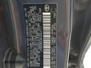 2015 Toyota Prius Four с VIN JTDKN3DU4F0464717, выставлен на аукционе Copart как лот 57757145 с пробегом Не указан миль и На запчасти • Non repairable. История ставок и продаж доступна на DreamBid. Изображение 13.