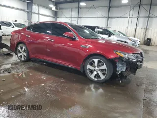 2019 Kia Optima LX with VIN 5XXGT4L32KG306587, listed as a Copart auction lot 52966275 with 185,613 mi miles and Salvage Title. Bid and sale history available at carsss.com. Image 4.