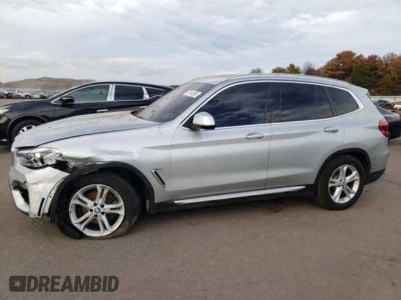 2021 BMW X3 xDrive30i with VIN 5UXTY5C0XM9H30211, listed as a Copart auction lot 41452455 with 42,884 mi miles and Non Repairable. Bid and sale history available at DreamBid. Image 1.