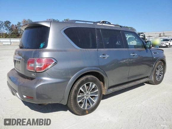 2020 Nissan Armada SV with VIN JN8AY2ND1LX017815, listed as a Copart auction lot 76113454 with 112,407 mi miles and Salvage Title. Bid and sale history available at carsss.com. Image 3.