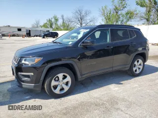 2018 Jeep Compass Altitude with VIN 3C4NJDBBXJT220422, listed as a Copart auction lot 53780225 with 93,004 mi miles and Salvage title. Bid and sale history available at DreamBid. Image 1.