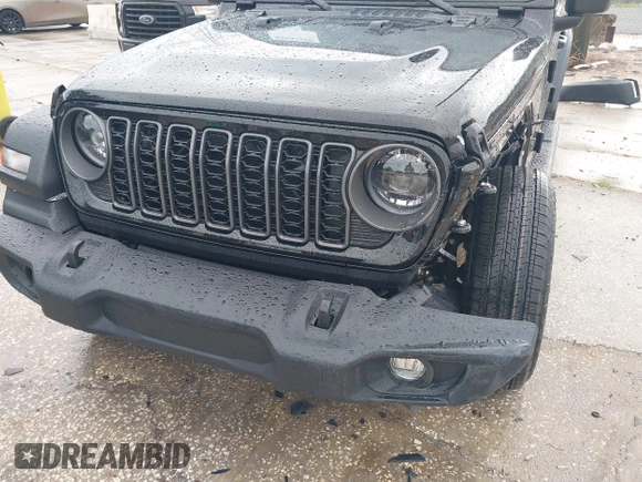 2025 Jeep Wrangler Sport S with VIN 1C4PJXDG9SW559915, listed as a IAAI auction lot 42653116 with 1,730 mi miles and . Bid and sale history available at DreamBid. Image 19.