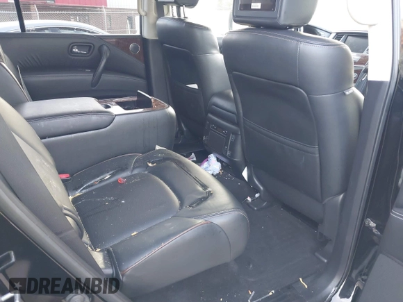 2019 Nissan Armada Platinum with VIN JN8AY2NE2K9759121, listed as a IAAI auction lot 41115008 with 89,991 mi miles. Bid and sale history available at carsss.com. Image 8.