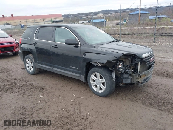 2016 GMC Terrain SLE with VIN 2GKFLSEK6G6126666, listed as a IAAI auction lot 42021817 with 101,024 mi miles. Bid and sale history available at carsss.com. Image 1.