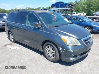 2006 Honda Odyssey EX-L with VIN 5FNRL38796B452606, listed as a IAAI auction lot 42173853 with 190,084 mi miles and . Bid and sale history available at DreamBid. Image 1.
