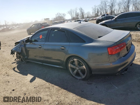 2014 Audi A6 Prestige z VIN WAUHGAFC9EN011544, wystawiony jako Copart lot #48683895 z przebiegiem Nie podano mil oraz Szkoda całkowita • Salvage title. Historia ofert i sprzedaży dostępna na DreamBid. Obrazek 2.