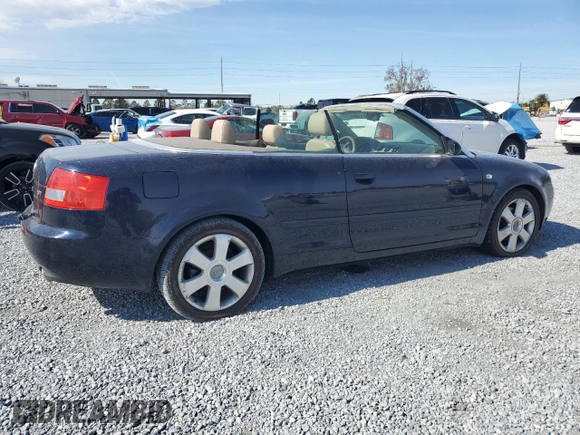 2004 Audi A4 1.8T with VIN WAUAC48H14K007141, listed as a Copart auction lot 89247185 with 122,255 mi miles and Salvage Title. Bid and sale history available at carsss.com. Image 3.