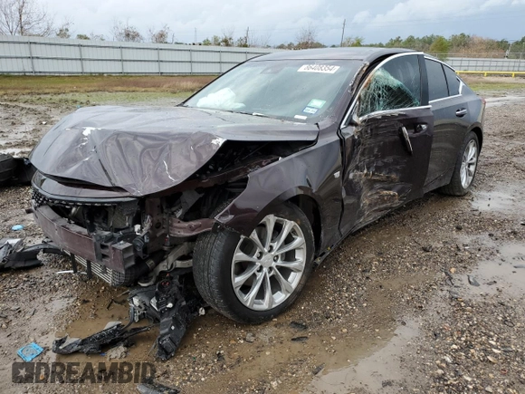 2022 Cadillac CT5 Premium Luxury z VIN 1G6DN5RK5N0111092, wystawiony jako Copart lot #86408354 z przebiegiem Nie podano mil oraz Szkoda całkowita • Salvage title. Historia ofert i sprzedaży dostępna na DreamBid. Obrazek 1.