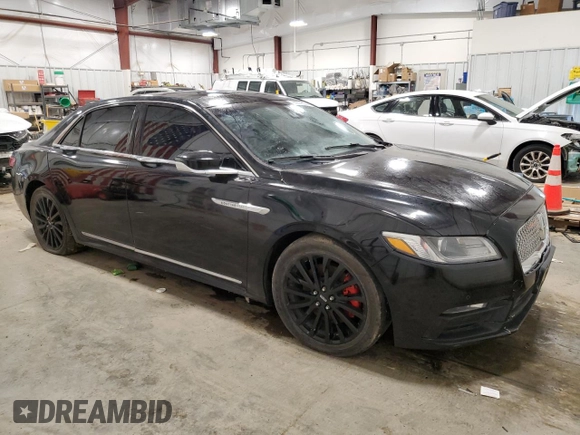 2017 LINCOLN CONTINENTL SELECT with VIN 1LN6L9TP1H5606139, listed as a Copart auction lot 88899625 with Not Provided miles and Clean Title. Bid and sale history available at DreamBid. Image 4.