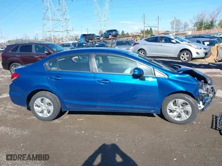 2013 Honda Civic Sdn LX with VIN 2HGFB2F52DH598307, listed as a IAAI auction lot 41971551 with 61,362 mi miles. Bid and sale history available at carsss.com. Image 14.