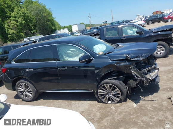 2019 Acura MDX Technology with VIN 5J8YD4H55KL037093, listed as a IAAI auction lot 42497673 with 43,630 mi miles and . Bid and sale history available at DreamBid. Image 13.