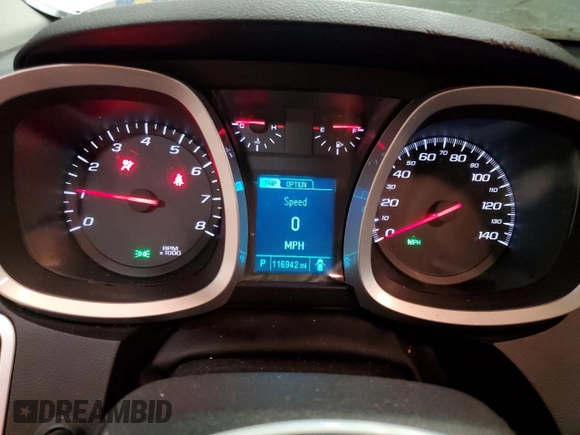 2015 Chevrolet Equinox LT with VIN 2GNFLFE39F6221563, listed as a Copart auction lot 46328505 with 116,942 mi miles and Salvage Title. Bid and sale history available at DreamBid. Image 9.