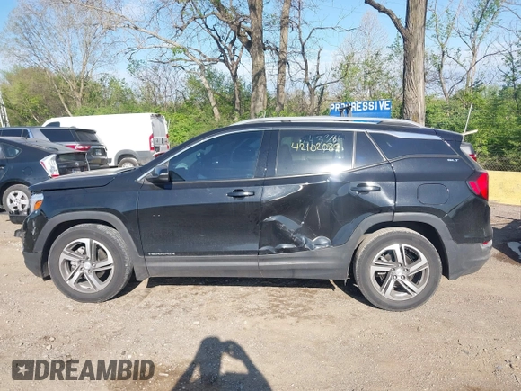 2020 GMC Terrain SLT with VIN 3GKALPEV1LL343386, listed as a IAAI auction lot 42102089 with 38,632 mi miles and . Bid and sale history available at DreamBid. Image 14.