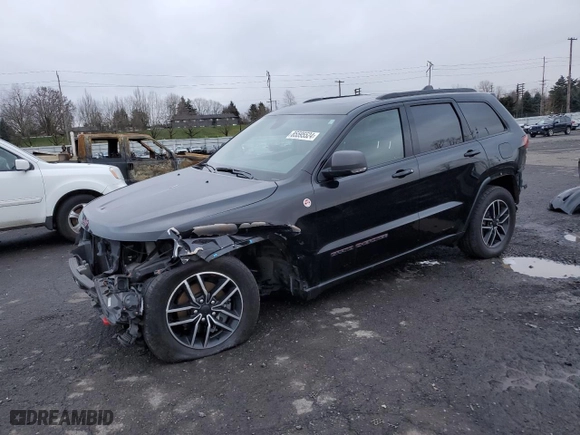 2019 Jeep Grand Cherokee Trailhawk with VIN 1C4RJFLG5KC639833, listed as a Copart auction lot 85595524 with 111,603 mi miles and Salvage Title. Bid and sale history available at carsss.com. Image 1.