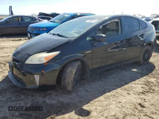 2012 Toyota Prius One with VIN JTDKN3DU7C1613014, listed as a Copart auction lot 47034215 with 0 mi miles and Salvage Title. Bid and sale history available at carsss.com. Image 1.