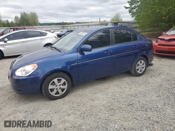 2011 Hyundai Accent GLS with VIN KMHCN4AC9BU556524, listed as a Copart auction lot 54990215 with 214,552 mi miles and Clean Title. Bid and sale history available at DreamBid. Image 1.