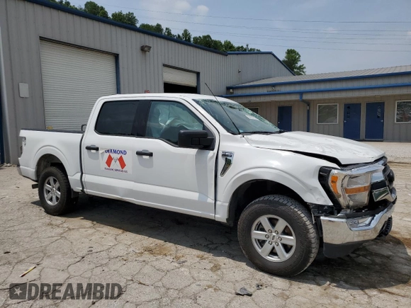 2022 Ford F-150 XL with VIN 1FTFW1E52NKD58571, listed as a Copart auction lot 60431965 with 66,170 mi miles and Salvage title. Bid and sale history available at DreamBid. Image 4.