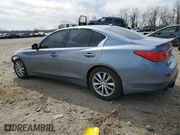 2016 Infiniti Q50 Premium with VIN JN1CV7AR7GM251091, listed as a Copart auction lot 49963495 with 77,833 mi miles and Salvage Title. Bid and sale history available at DreamBid. Image 2.
