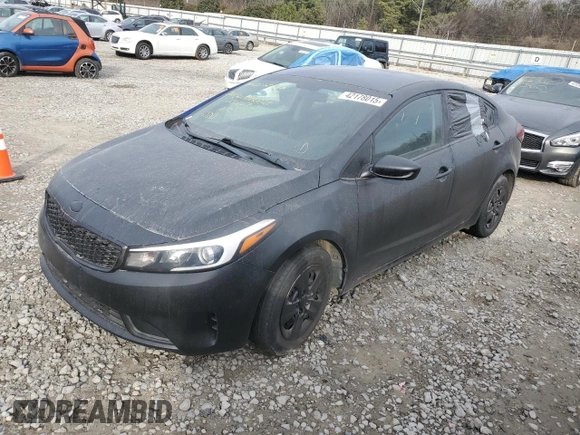 2018 Kia Forte LX with VIN 3KPFK4A76JE200607, listed as a Copart auction lot 42178015 with 0 mi miles and Salvage Title. Bid and sale history available at carsss.com. Image 1.