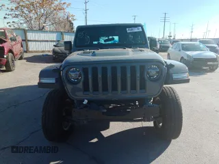 2021 Jeep Wrangler Unlimited Rubicon with VIN 1C4HJXFN1MW687231, listed as a Copart auction lot 85947774 with 35,076 mi miles and Salvage Title. Bid and sale history available at DreamBid. Image 5.