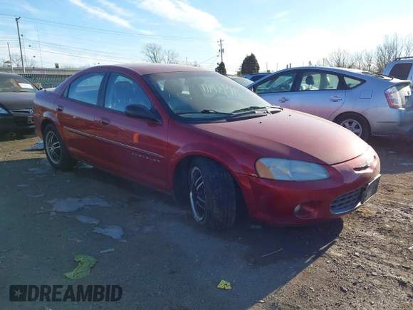 2001 Chrysler Sebring with VIN 1C3AL56U41N730800, listed as a IAAI auction lot 41437419 with 112,254 mi miles and . Bid and sale history available at DreamBid. Image 1.