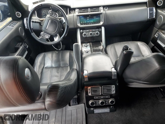 2017 Land Rover Range Rover HSE with VIN SALGS2FV9HA358168, listed as a Copart auction lot 58549255 with 140,763 mi miles and Salvage title. Bid and sale history available at DreamBid. Image 8.