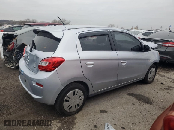 2018 Mitsubishi Mirage ES с VIN ML32A3HJ6JH014964, выставлен на аукционе Copart как лот 44073165 с пробегом 79 963 миль миль и Списание • Salvage title. История ставок и продаж доступна на DreamBid. Изображение 3.