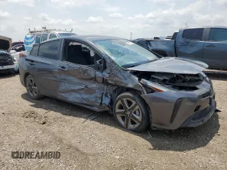 2020 Toyota Prius L Eco with VIN JTDKARFU7L3103696, listed as a Copart auction lot 54130735 with 22,774 mi miles and Salvage Title. Bid and sale history available at DreamBid. Image 4.