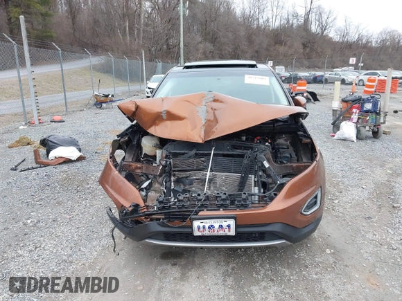 2017 Ford Edge Titanium with VIN 2FMPK4K88HBC11746, listed as a IAAI auction lot 41513987 with 55,879 mi miles. Bid and sale history available at carsss.com. Image 12.