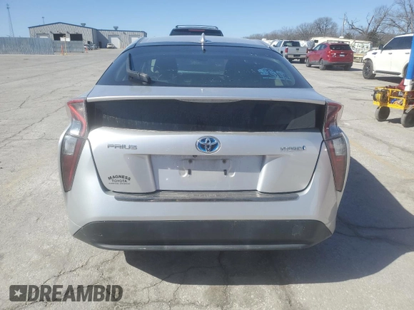 2017 Toyota Prius Two with VIN JTDKARFU9H3037207, listed as a Copart auction lot 47458305 with 112,010 mi miles and Salvage Title. Bid and sale history available at DreamBid. Image 6.