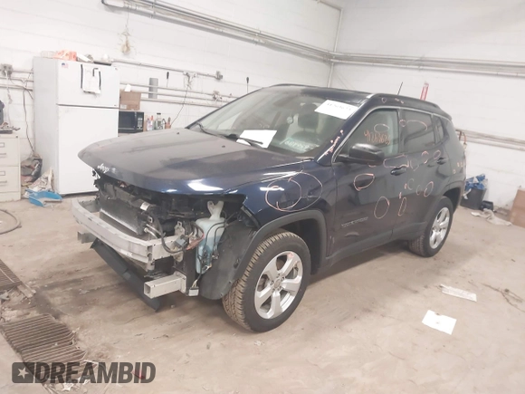 2020 Jeep Compass Latitude with VIN 3C4NJDBB7LT157086, listed as a IAAI auction lot 41263623 with 103,783 mi miles and . Bid and sale history available at DreamBid. Image 17.