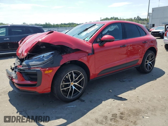2023 Porsche Macan with VIN WP1AA2A54PLB07597, listed as a Copart auction lot 64077345 with 50,704 mi miles and Salvage title. Bid and sale history available at DreamBid. Image 1.