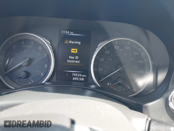 2019 Infiniti Q50 Luxe with VIN JN1EV7AR6KM550475, listed as a IAAI auction lot 42059071 with 79,534 mi miles and . Bid and sale history available at DreamBid. Image 7.