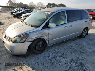 2007 Nissan Quest S with VIN 5N1BV28U87N117833, listed as a Copart auction lot 43357885 with 160,808 mi miles and Salvage Title. Bid and sale history available at carsss.com. Image 1.