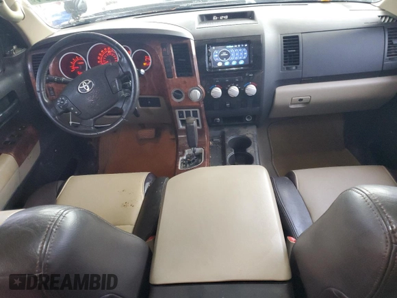 2009 Toyota Tundra 4WD Truck with VIN 5TFBW54109X091217, listed as a Copart auction lot 80756934 with 158,168 mi miles and Salvage Title. Bid and sale history available at carsss.com. Image 8.