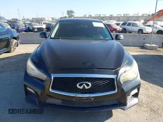 2014 Infiniti Q50 Hybrid Sport with VIN JN1AV7AR1EM701435, listed as a IAAI auction lot 41479140 with 154,338 mi miles. Bid and sale history available at carsss.com. Image 12.