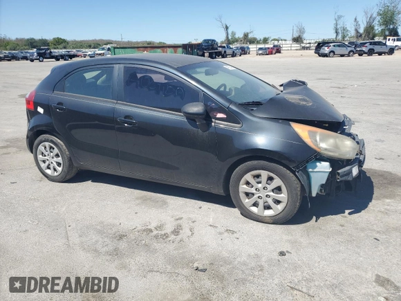 2015 Kia Rio LX with VIN KNADM5A35F6442173, listed as a Copart auction lot 49228405 with 129,856 mi miles and Non Repairable. Bid and sale history available at carsss.com. Image 4.