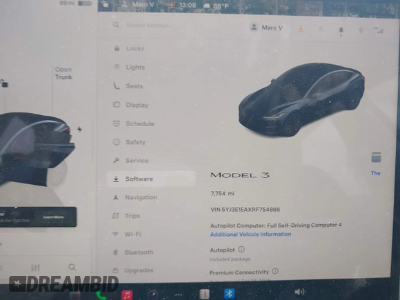 2024 Tesla Model 3 z VIN 5YJ3E1EAXRF754866, wystawiony jako IAAI lot #42082242 z przebiegiem 7 754 mil mil oraz . Historia ofert i sprzedaży dostępna na DreamBid. Obrazek 7.