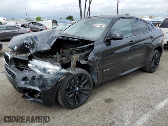 2017 BMW X6 xDrive35i z VIN 5UXKU2C39H0X47816, wystawiony jako Copart lot #53553385 z przebiegiem 123 036 mil mil oraz Szkoda całkowita • Salvage title. Historia ofert i sprzedaży dostępna na DreamBid. Obrazek 1.