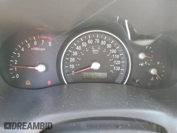 2014 Kia Sedona LX with VIN KNDMG4C7XE6548508, listed as a Copart auction lot 52625095 with 93,197 mi miles and Clean Title. Bid and sale history available at carsss.com. Image 9.